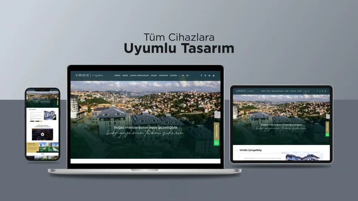 Viridis Çengelköy Proje Web Sitesi Web Tasarım ve Yazılım