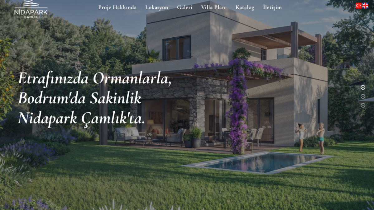 Nidapark Çamlık Proje Web Sitesi Web Tasarım ve Yazılım