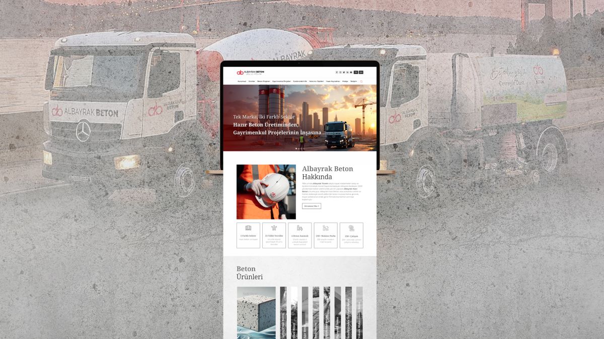 Albayrak Beton Kurumsal Web Sitesi Web Tasarım ve Yazılım