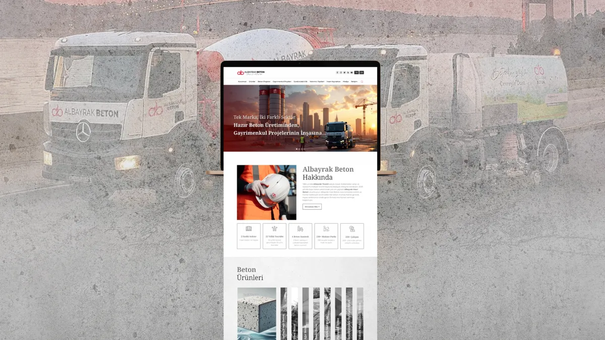 Albayrak Beton Corporate Website Web Design and Software Development