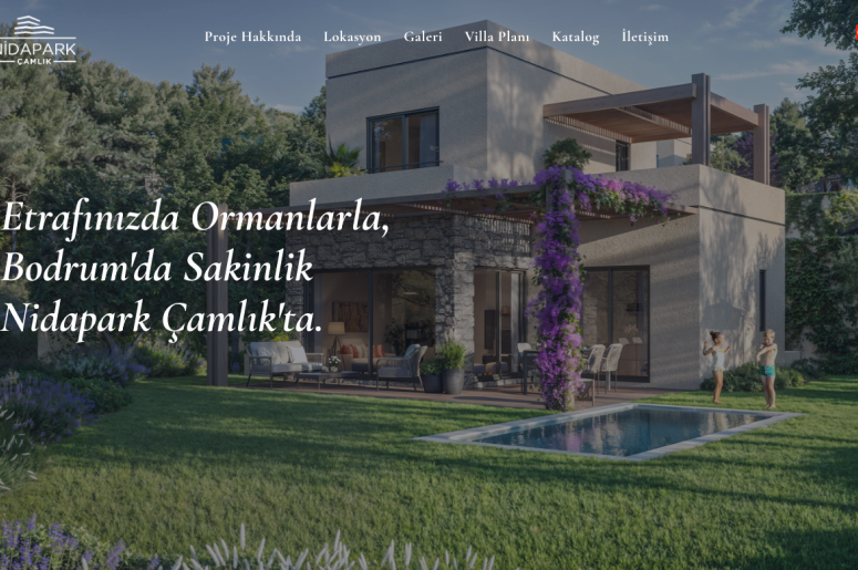 Nidapark Çamlık Proje Web Sitesi Web Tasarım ve Yazılım