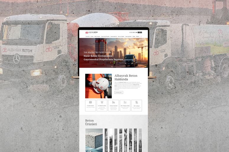 Albayrak Beton Kurumsal Web Sitesi Web Tasarım ve Yazılım